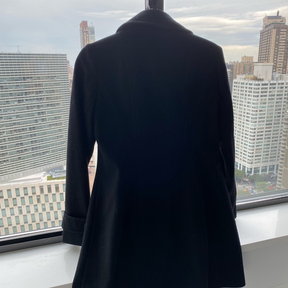 Anne Klein Double Breasted Coat - Black - Picture 3 of 3